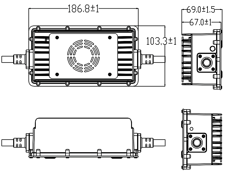 900W IP67 Drawings 900W IP67 Dibujos