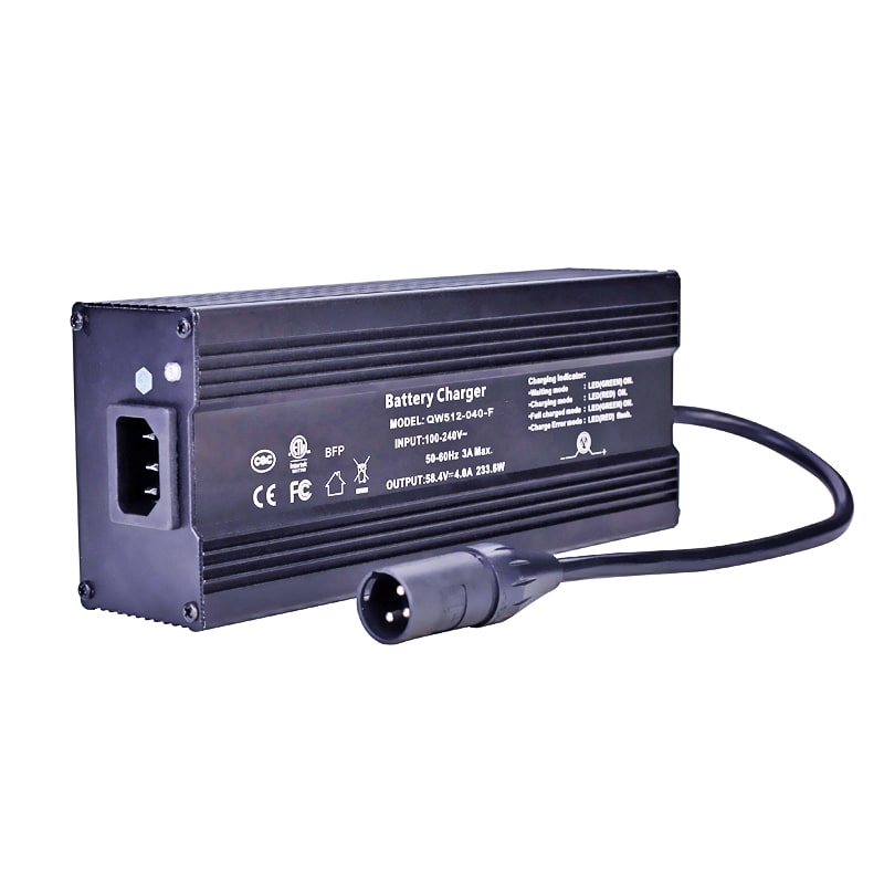 Cargadores 57,6 V 58,4 V 4a 250W cargador impermeable IP54 IP56 para exteriores para batería LiFePO 4 LiFePO4 16S 48V/51,2 V