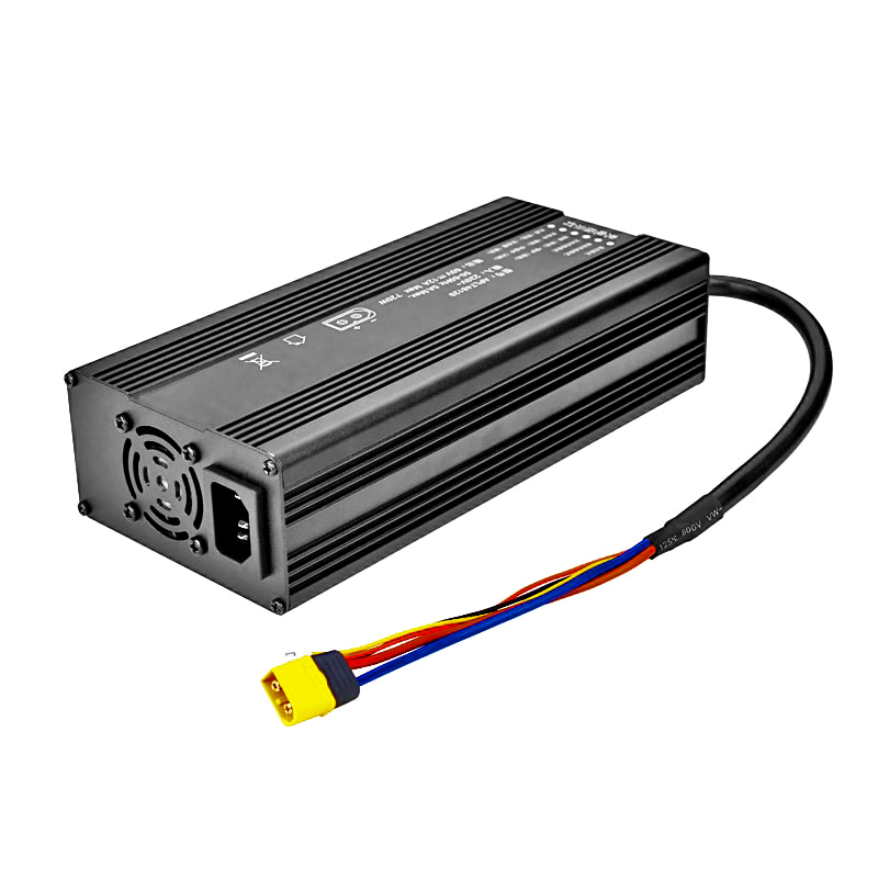 CANBUS CANBUS 360W 42V 43.2V 43.8V 6A 7A 8A Cargador de batería para 12s 36V 38.4V LIFEPO4 Batería inteligente Robot Drones Electric Scooter AGV