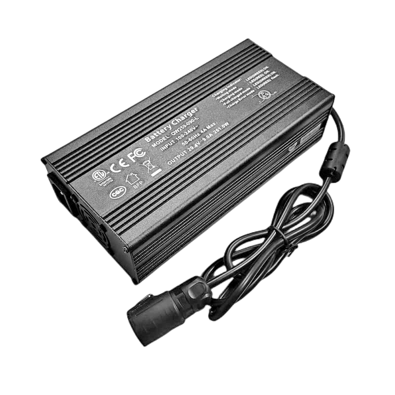 Cargador rápido de 360W 50.4V 51.1V 6A 7A LIFEPO4 Cargador para 14S 42V 44.8V Robots Bike Electric Bike Motorcycles Battery Battery