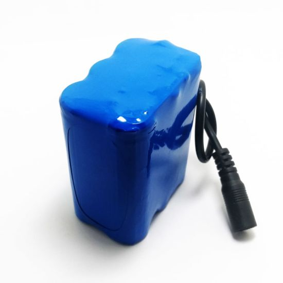 6S1P 21.6V 22.2V 18650 2600mAh Paquete de batería de iones de litio recargable con PCM y conectores