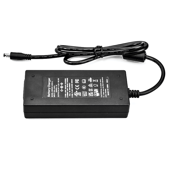 Cargador de batería de 180W 60V 61.2V 62.05V 3A Cargador para 17s 51V 54.4V Scooter eléctrico Smart Robot Smart Electric Bike Lifepo4 Batería de batería