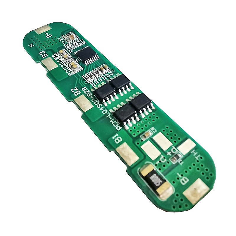 4s 7A PCM BMS para 14.4V 14.8V Li-ion/Litio/Li-Polymer 12V 12.8V LiFePO4 Tamaño del paquete de baterías L70*W17*T3mm (PCM-L04S07-B28)