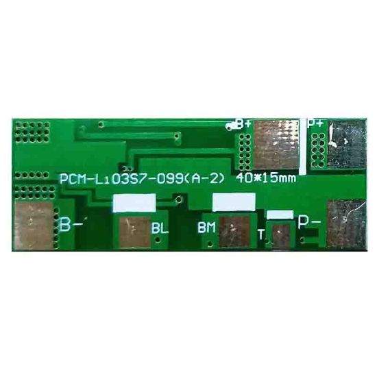 3S 7A PCM BMS para 10.8V 11.1V 12V Li-Ion / Litio / Li-Polymer 9V 9.6V Batería de LIFEPO4 con NTC Tamaño L40 * W15 * T4MM PCM-LI03S7-099 (A-2)