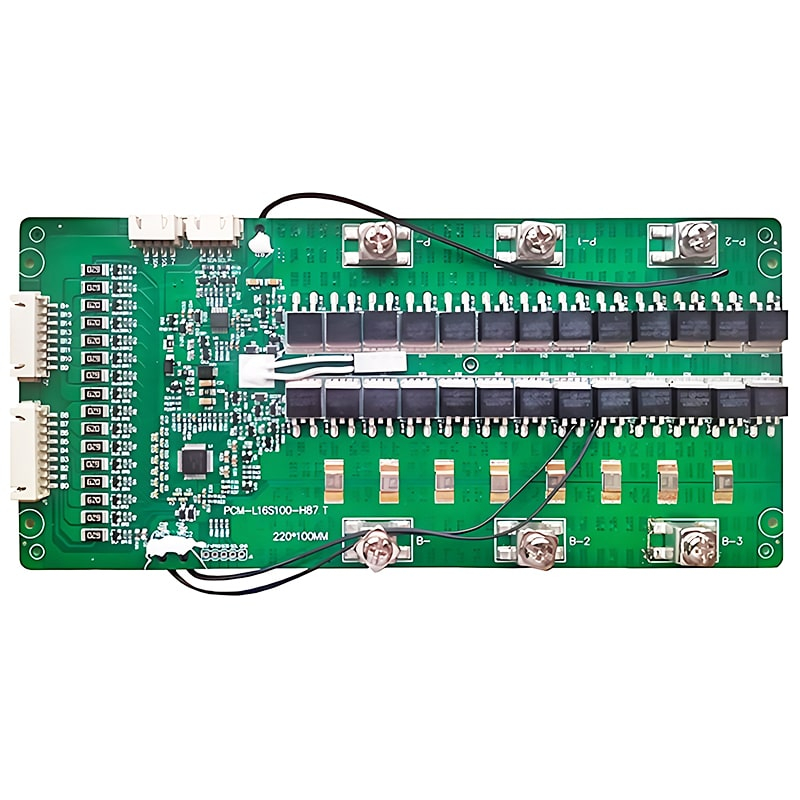6s-16s 24 V/36 V/48 V/60 V 100a BMS de alta corriente para 57,6 V 59,2 V Li-ion/litio 48 V 51,2 V LiFePO4 paquete de batería con I2C y Bluetooth