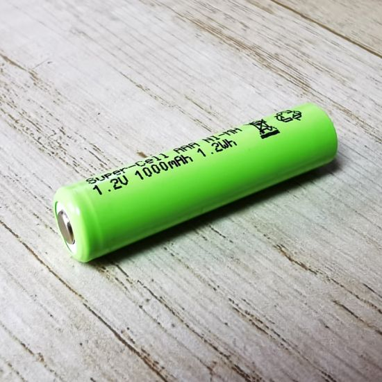 Top plana 1.2V AAA NIMH batería recargable (1000mAh)
