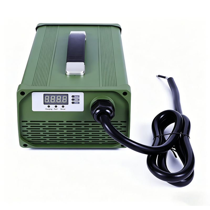 AC 220V 2200W Cargador personalizado 24V 55a 60a 65a 70a Cargador de batería para sistema de energía solar Motocicletas eléctricas Paquete de baterías de plomo ácido