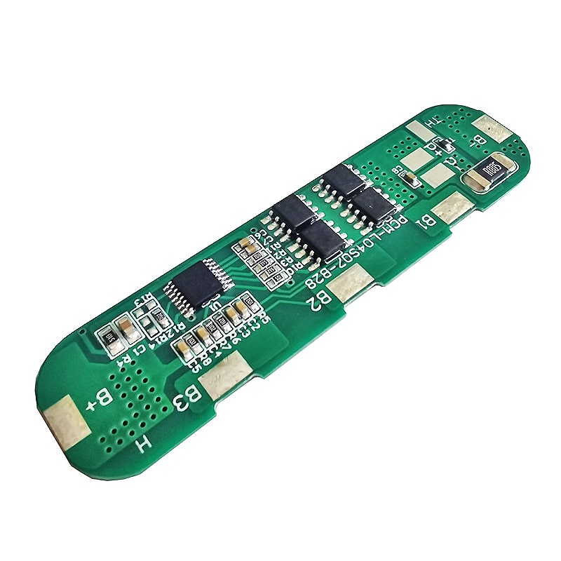 4s 7A PCM BMS para 14.4V 14.8V Li-ion/Litio/Li-Polymer 12V 12.8V LiFePO4 Tamaño del paquete de baterías L70*W17*T3mm (PCM-L04S07-B28)