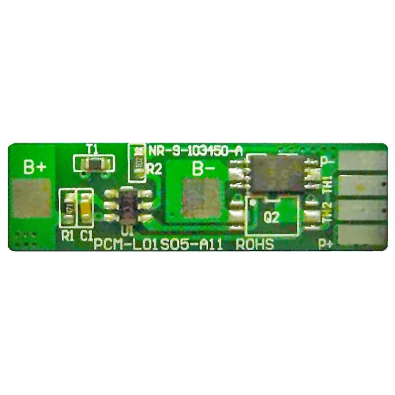 1s 5a BMS para 3.6V 3.7V 103455/103450/103448 Li-ion/Litio/Li-Polymer 3V 3.2V LiFePO4 Batería con NTC(PCM-L01S05-A11)