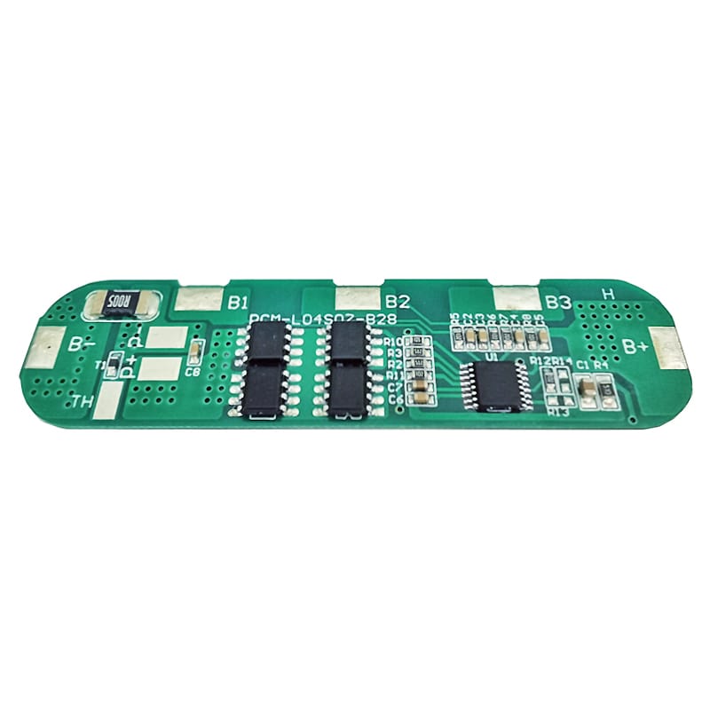 4s 7A PCM BMS para 14.4V 14.8V Li-ion/Litio/Li-Polymer 12V 12.8V LiFePO4 Tamaño del paquete de baterías L70*W17*T3mm (PCM-L04S07-B28)
