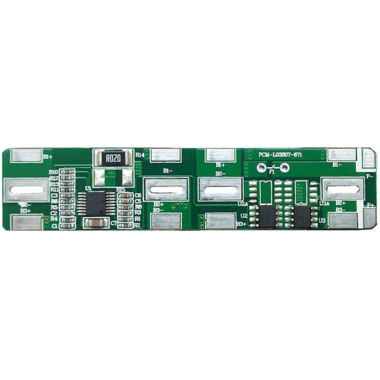 3S / 4S 7A PCM BMS para 14.4V 14.8V Li-Ion / Litio / Li-Polymer 12V 12.8V LIFEPO4 Battery Pack Tamaño L65 * W8 * T4MM (PCM-L04S07-671)