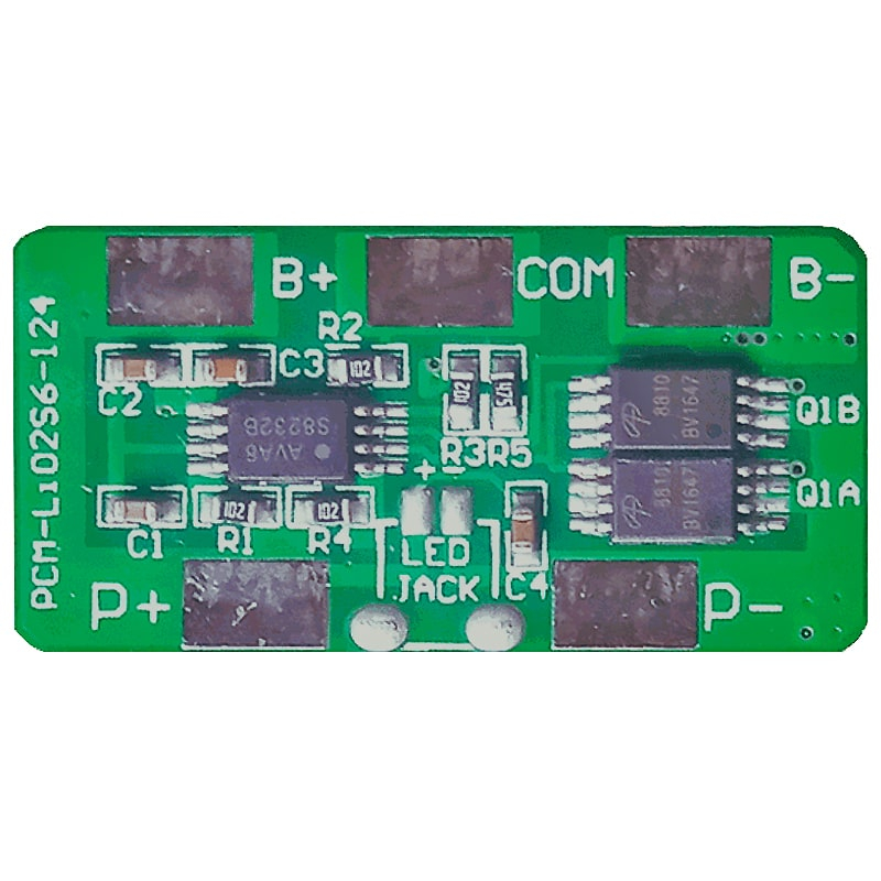 2s4p/2s5p 5A BMS para 7,2 V 7,4 V Li-ion/litio/li-polímero 6 V 6,4 V LiFePO4 paquete de batería con conector LED tamaño L30 * W15 * T2.5mm