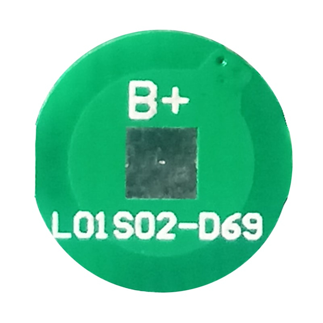 BMS redondo 1s 2a para batería LiFePO4 de 3,6 V 3,7 V 10500/10450/10440/10280 Li-ion/litio 3V 3,2 V Tamaño Φ 9,8 mm (PCM-L01S02-D69)