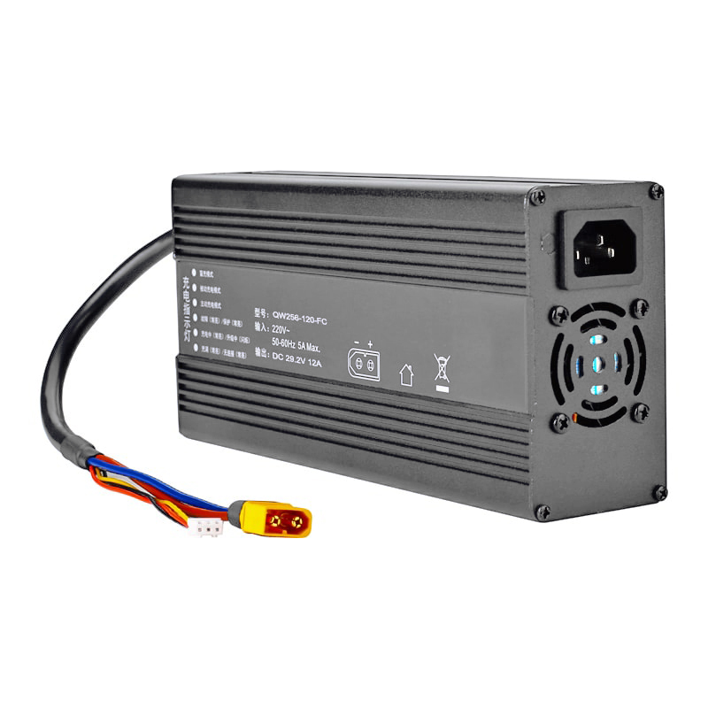 CANBUS CANBUS 360W 39.6V 40.15V 7A 8A 9A Cargador de batería para 11s 33V 35.2V 36V LIFEPO4 Batería inteligente Robot Drones Electric Scooter AGV