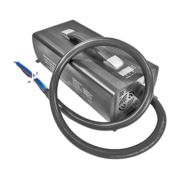 AC 220V 1500W LIFEPO4 Cargador de batería 50.4V 51.1V 20A 25A 30A Cargador rápido para 14S 42V 44.8V PAQUETE DE BATERÍA DEL CORTE