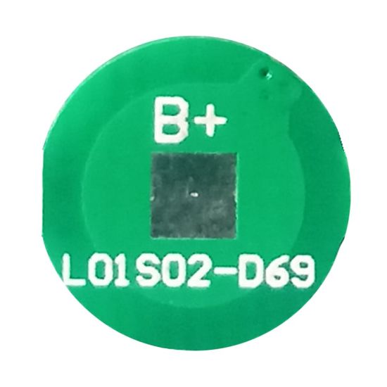 1s 2a BMS redondo para 3.6V 3.7V 10500/10450/10440/10280 Li-ion/Litio 3V 3.2V LiFePO4 Tamaño del paquete de baterías Φ 9.8mm (PCM-L01S02-D69)