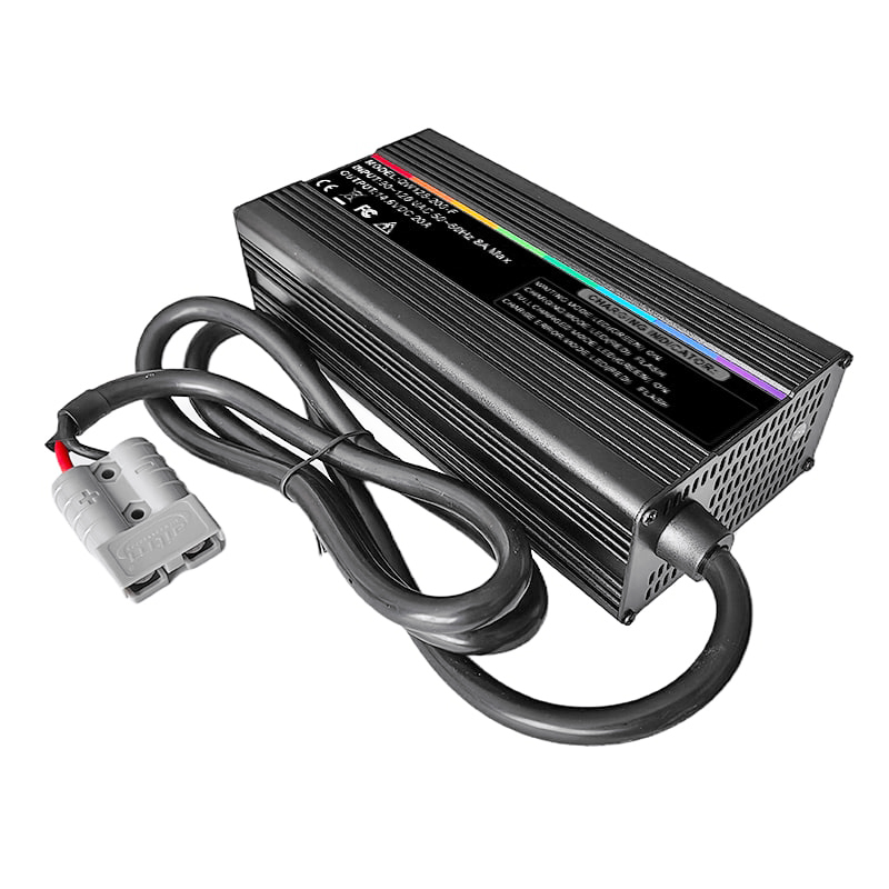 Cargadores de batería de 360W 64.8V 65.7V 4A 5A 5.5A Lifepo4 Cargador 18S 54V 57.6V Scooters eléctricos Motocicletas eléctricas Batería Pack