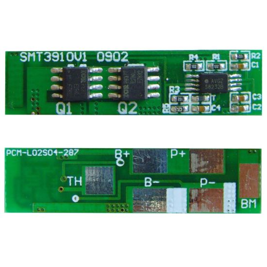 2S 4A PCM BMS para 7.2V 7.4V LI-ION / Litio / Li-Polymer 6V 6.4V Paquete de batería de LIFEPO4 con NTC Tamaño L39 * W10 * T3MM (PCM-L02S04-287)