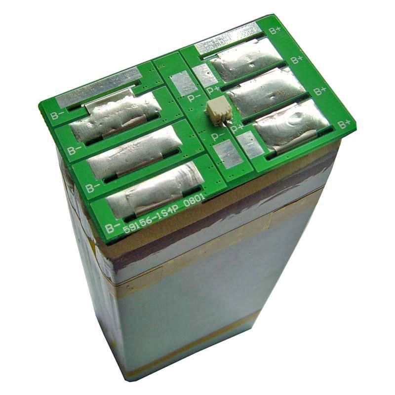 1s4p 20a BMS para 3.6V 3.7V 9059156/9759156 Li-ion/Litio/Li-Polymer 3V 3.2V LiFePO4 Tamaño del paquete de baterías L59*W35.5*T4mm (PCM-L01S20-108)
