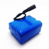 6S1P 21.6V 22.2V 18650 2600mAh Paquete de batería de iones de litio recargable con PCM y conectores