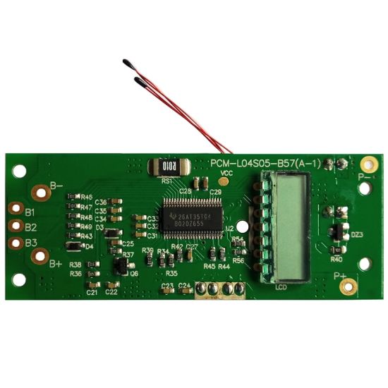 4S 5A PCM BMS para 14.8V Li-Ion / Litio / Li-Polymer 12V LIFEPO4 Battery Pack con pantalla LCD Tamaño L45 * W44.5 * T23MM
