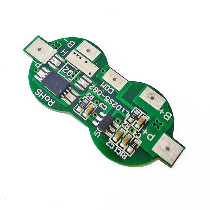 2s 5A BMS para 7.2V 7.4V Li-ion/Litio/Li-Polymer 6V 6.4V LiFePO4 Tamaño del paquete de baterías L33*L14.7*T2.5mm (PCM-Li02S5-082)
