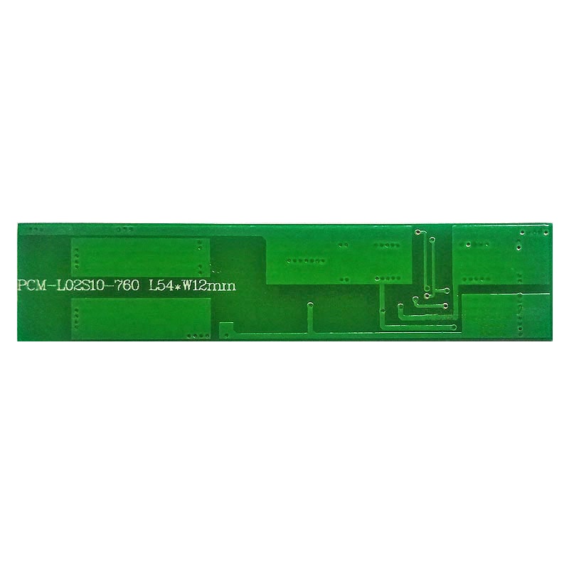 2s 8A BMS para 7.2V 7.4V Li-ion/Litio/Li-Polymer 6V 6.4V LiFePO4 Tamaño del paquete de baterías L54*W12*T2.5mm (PCM-L02S10-760)