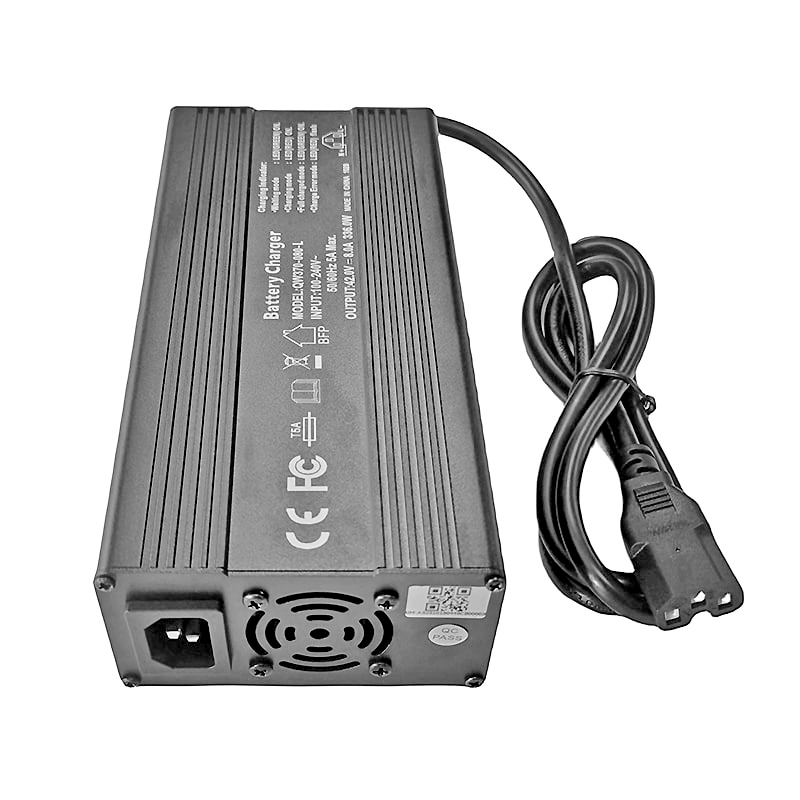 Cargador rápido de 360W 50.4V 51.1V 6A 7A LIFEPO4 Cargador para 14S 42V 44.8V Robots Bike Electric Bike Motorcycles Battery Battery