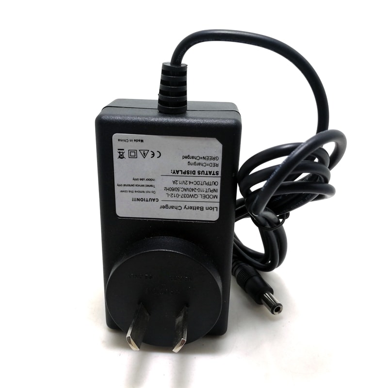 Cargador de pared AU EU UK US 24W 21V 1a cargadores inteligentes para 5S 18V 18,5 V baterías de iones de litio Scooter Eléctrico juguete Robots paquete de batería