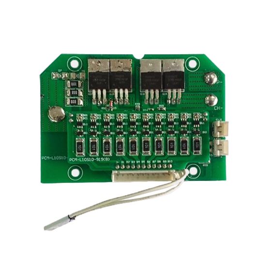 10S C: 5A D: 15A PCM BMS para 36V 37V Li-Ion / Litio / Litio / Litio 30V 32V LIFEPO4 Batería Tamaño L92 * W63 * T10mm PCM-L10S10-919 (A-1)