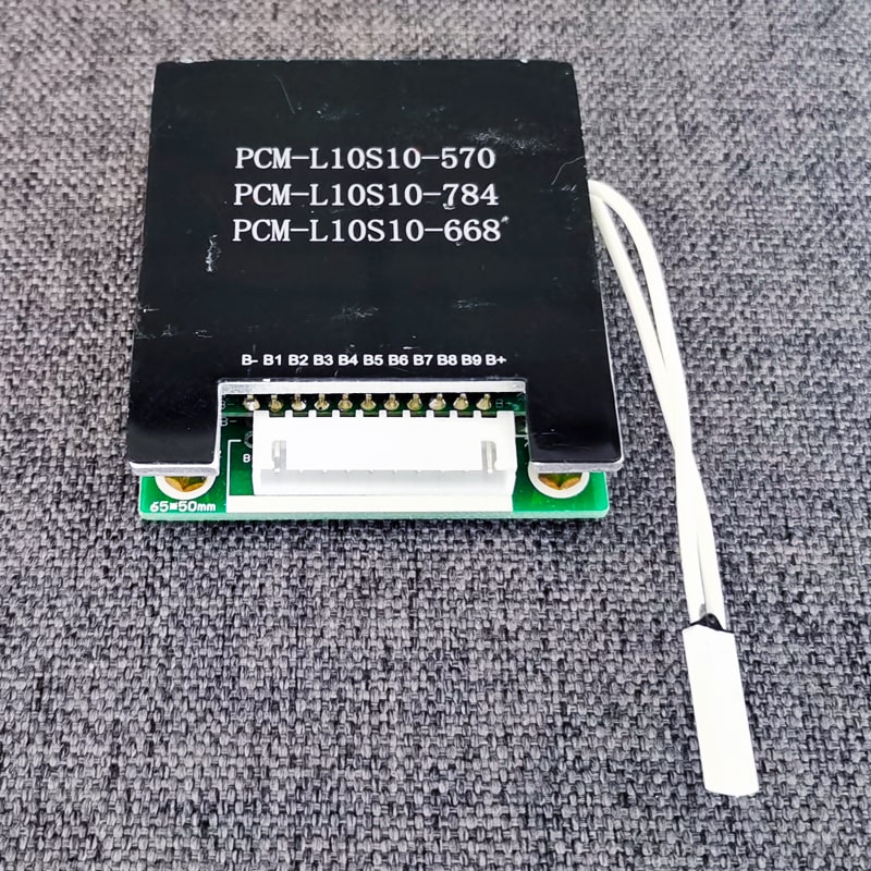 6s-10s 15A PCM BMS para 36V 37V Li-ion/Litio/Li-Polymer 30V 32V LiFePO4 Batería con batería Silver Fish E-Bike (PCM-L10S10-570)