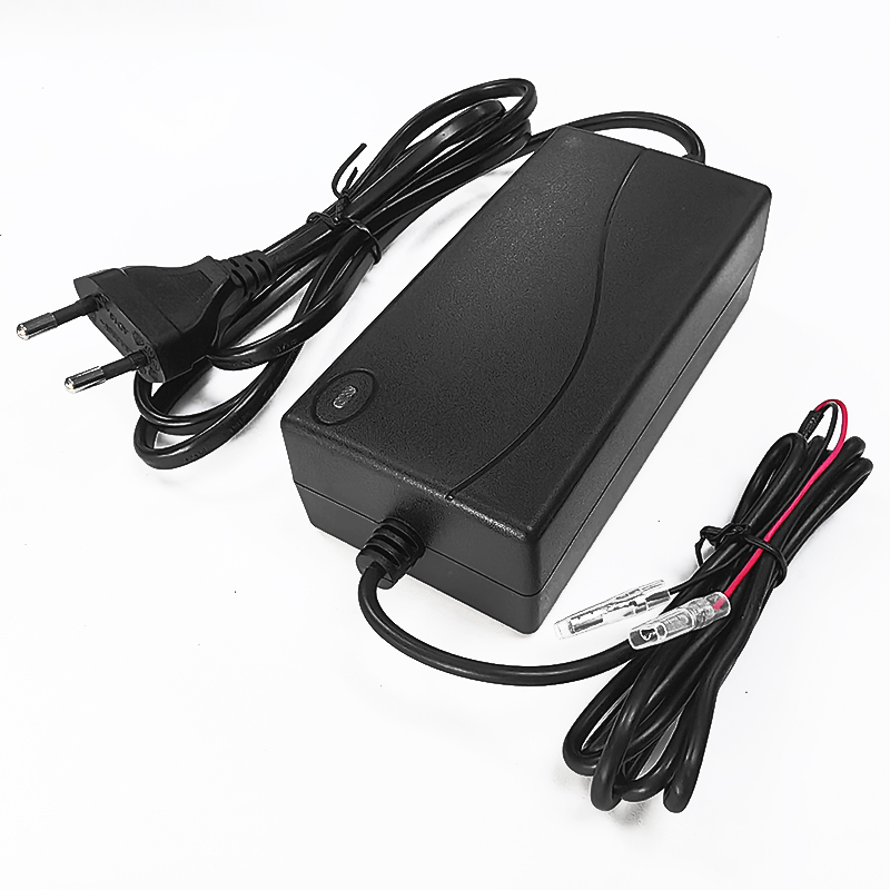 60W 54V 54.75V 1A DC CHC CARGO RÁPIDO PARA 15S 45V 48V LIFEPO4 Batería Battery Taladros de energía portátil Cargador LiFePO4 Cargador de batería