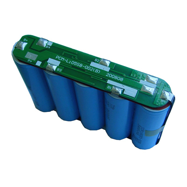 5s 7A PCM BMS para 18V 18.5V Li-ion/Litio/Li-Polymer 15V 16V LiFePO4 Tamaño del paquete de baterías L86*W16*T4mm (PCM-Li05S8-002)