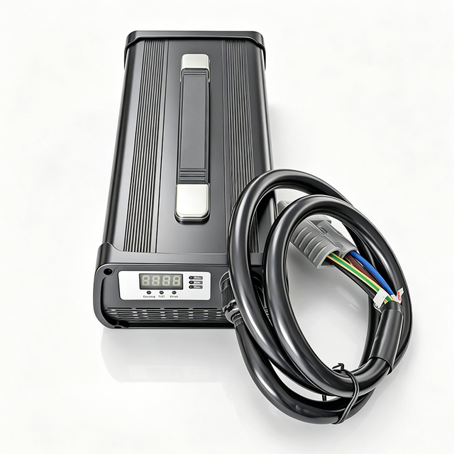 Cargador de batería de 900W 48V 50,4V 15a 18a para 12S 43,2V 44,4V AGV carretilla elevadora eléctrica triciclos eléctricos paquete de baterías de iones de litio