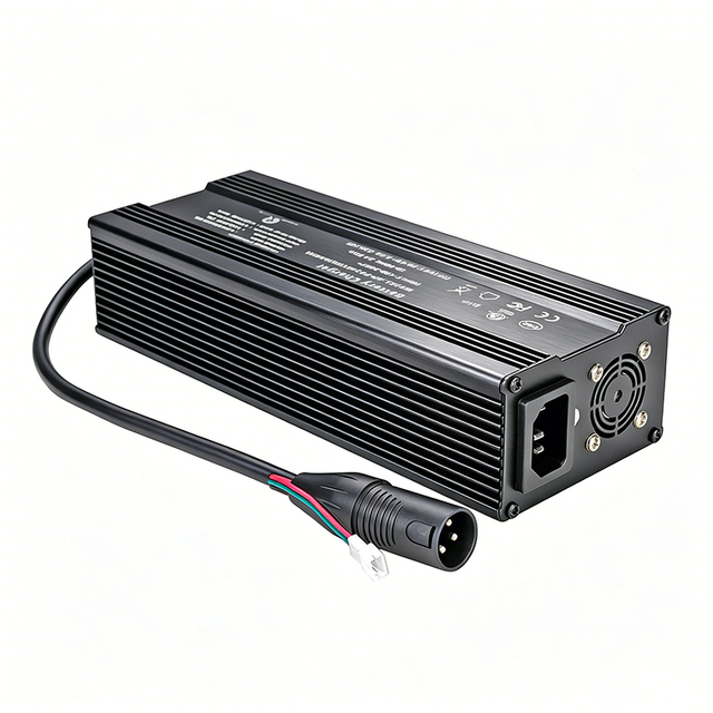 Cargador CANBus de 360W 33,6V 8a 9a 10a Cargador de batería para 8S 28,8V 29,6V Scooter eléctrico Paquete de baterías de iones de litio para motocicleta eléctrica