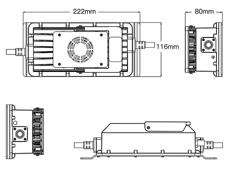 1100W IP67 Dibujos 